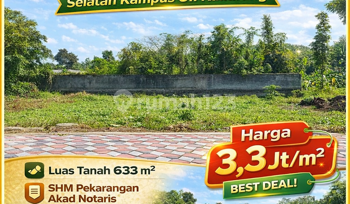 Tanah Kost Jogja Ring 1 Selatan Kampus Uii Kaliurang