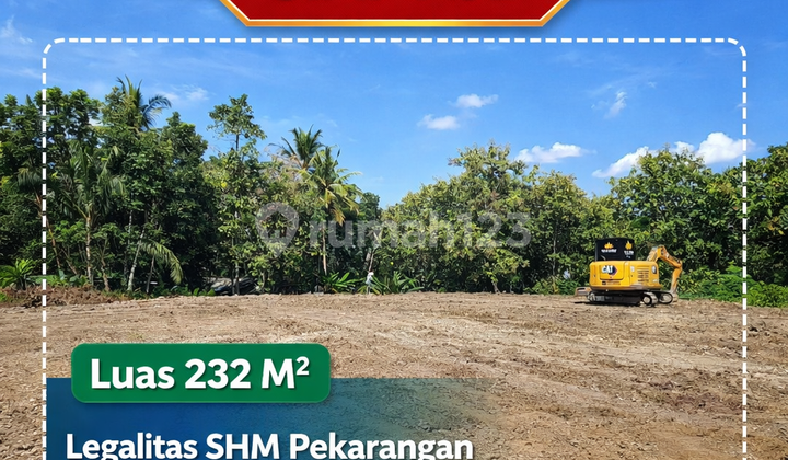 Dijual Tanah Murah Luas 232 M2 Area Gamping Jogja SHM Pekarangan