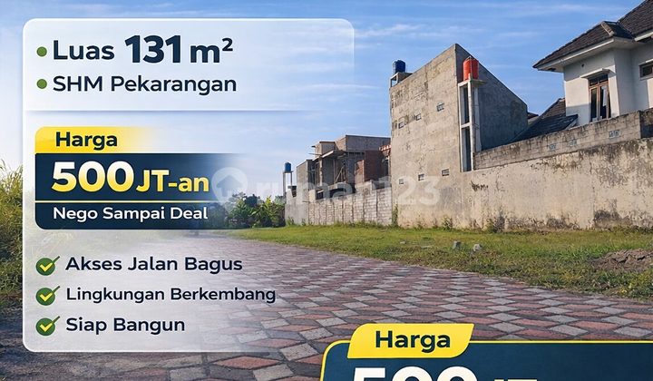 Yogyakarta Land 2 Minutes from Unriyo Maguwoharjo Campus