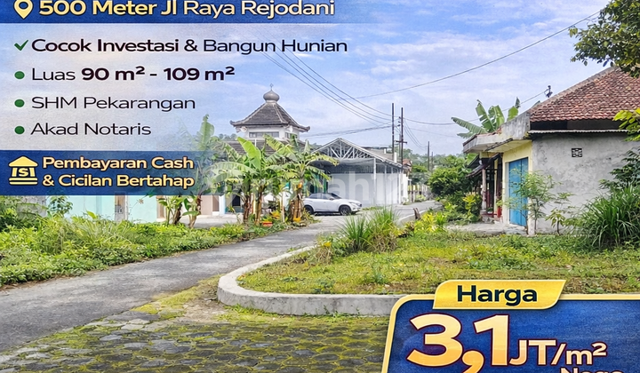 Tanah Jogja 800 Meter Dari Marina 1 Village Jl Rejodani
