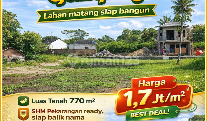 Yogyakarta Gamping Land 5 Minutes to Jogja Wates National Road