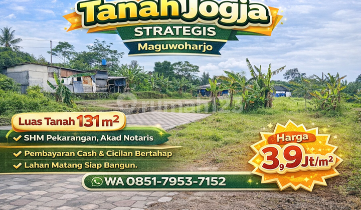 Tanah Jogja Strategis Jl Tajem Maguwoharjo Luas 136 M2 Shmp