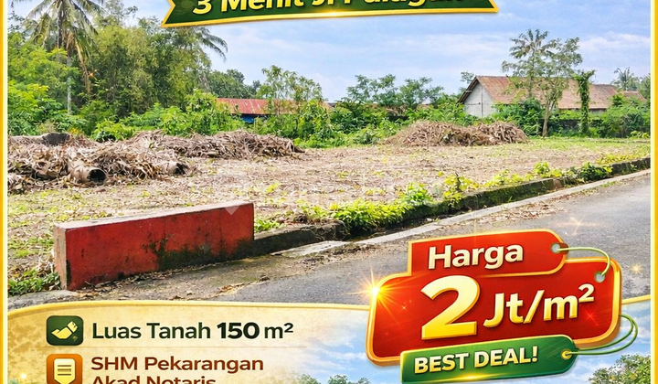 Tanah Jogja Barat Jl Palagan Dekat Sman 1 Ngaglik