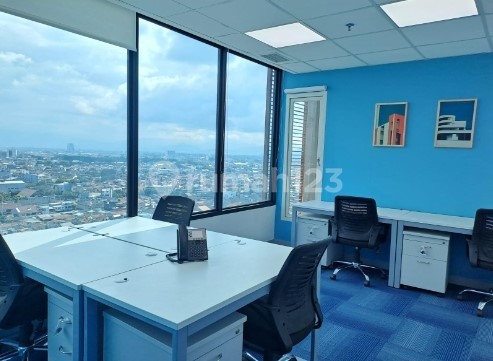 Ruang Usaha / Kantor Muat 6 - 8 Orang di Apartment Head Quarter LT 20, Asia Afrika Bandung