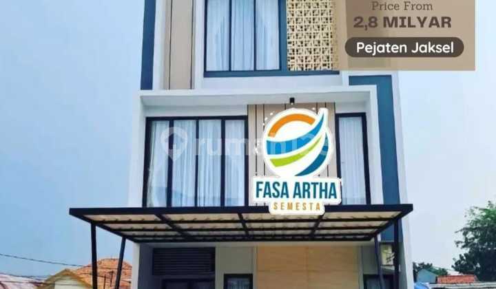 Rumah Townhouse di Pinggir Jalan Raya Pejaten Jakarta Selatan 2
