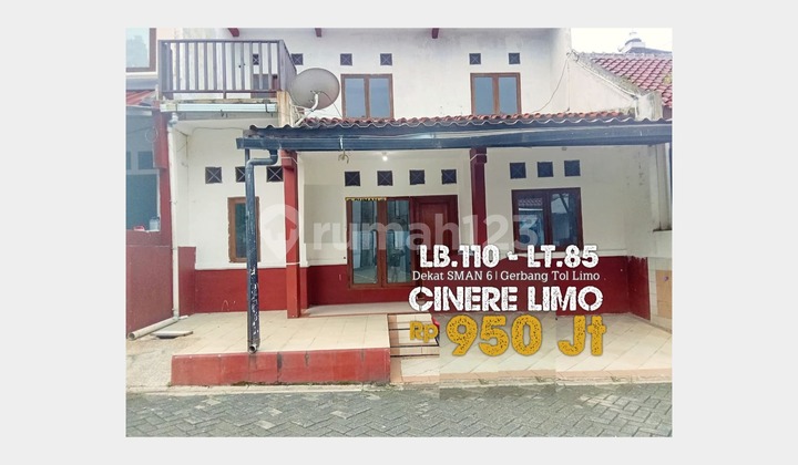 Affordable 2-Story House in a Cluster, 6 Minutes to Limo Depok Toll.