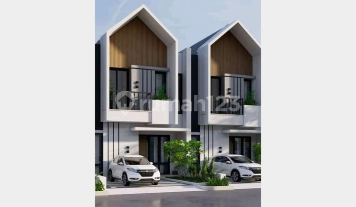 Rumah Scandinavian Baru 2 Lantai SHM Cijantung, Jakarta Timur
