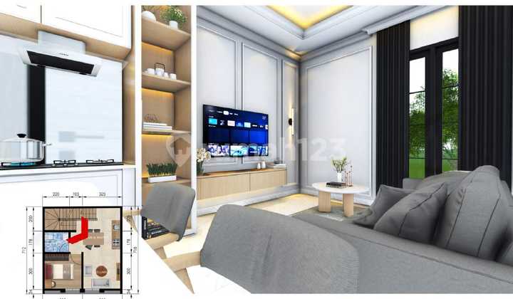 Rumah Baru 3 Lantai, 5 Menit MRT Fatmawati Cilandak, Jakarta Selatan 2