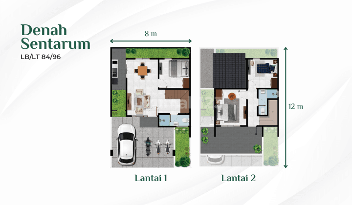 Rumah 2 Lantai Modern Lokasi Strategis 5 Menit ke Tol CIkampek 2