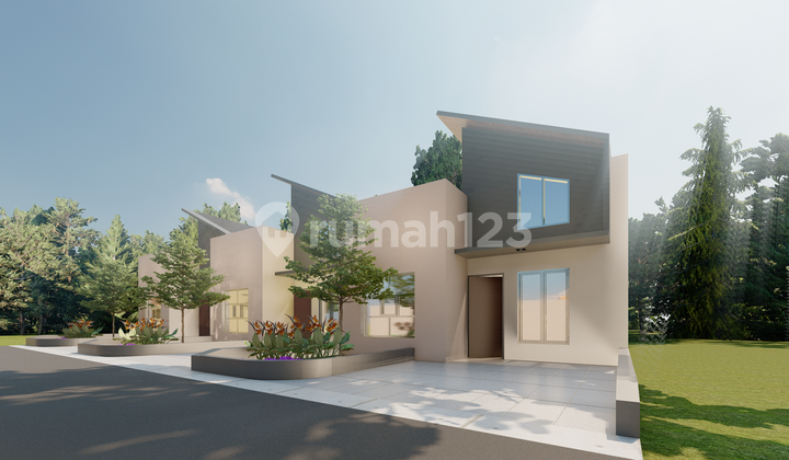 Modern Minimalist Lake View House in Purwakarta