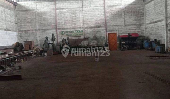 CIKUPA Gudang Workshop atau Produksi Luas 1800m2 di Jalan Utama Cocok Untuk Kontainer 40ft  2