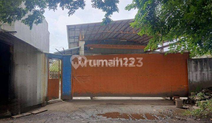 CIKUPA Gudang Workshop atau Produksi Luas 1800m2 di Jalan Utama Cocok Untuk Kontainer 40ft  1