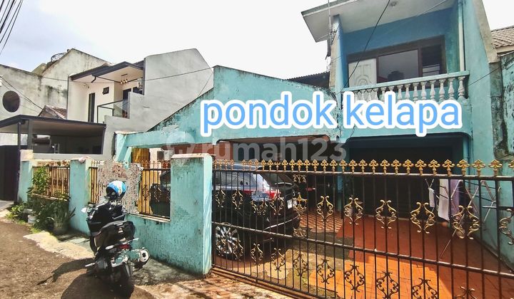Jual Cepat Murah Turun Hrg / Luas Tnh 180M²( 2 Kavling) Dlm Komplek Pondok Kelapa Jakarta Timur