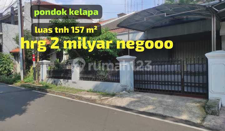 Turun Hrg Rumah Dlm Komplek Lokasi Strategis Bebas Banjir Pdk Kelapa Duren Sawit Jakarta Timur