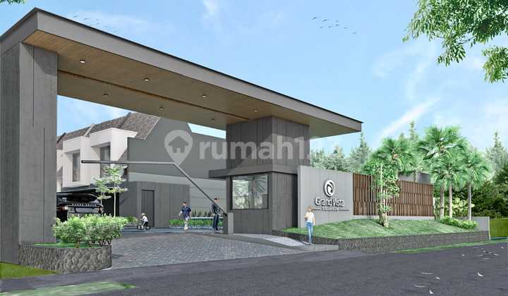 Rumah modern tropis Cicilan murah di Yogyakarta, area Bebas macet 1