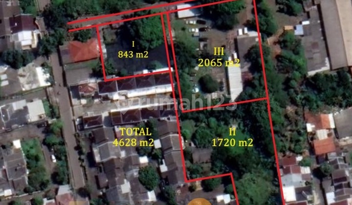 TANAH - Elang, Ciputat, Tangerang Selatan - LT.4.628 - SHM