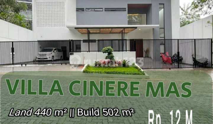 Rumah Baru Siap Huni Cantik Estetik, Udara Sejuk Banyak Pohon Pinus di Dalam Perumahan Villa Cinere Mas 2