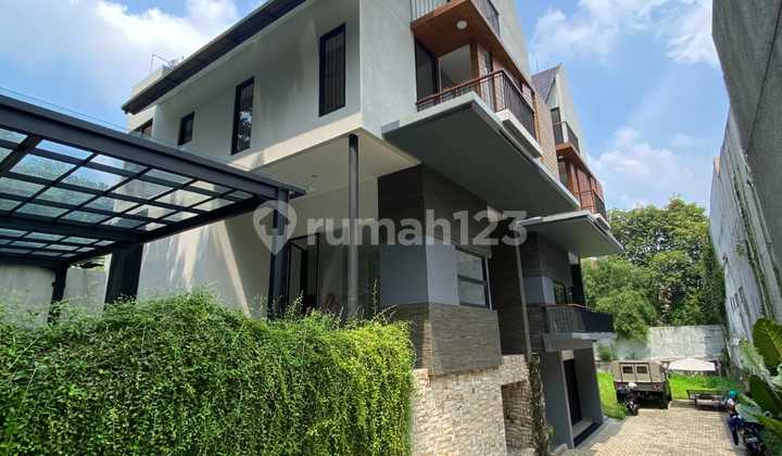 New 3-Story House with Basement Located in Kebayoran Baru