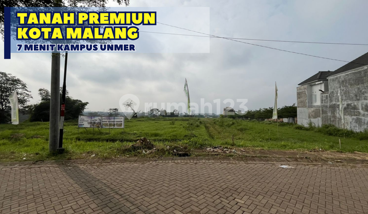 Tanah Pinggir Jalan di Sukun 5 Menit ke Pasar Besar & Alun-Alun Malang