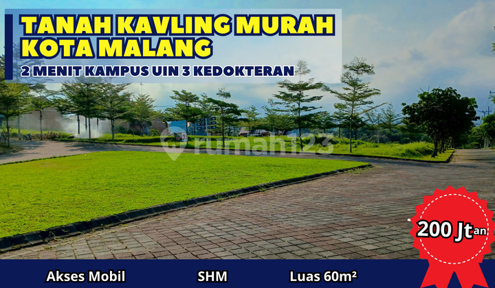 Land Plot Near UIN 3 Malang Wide Road, Smooth Vehicle Access