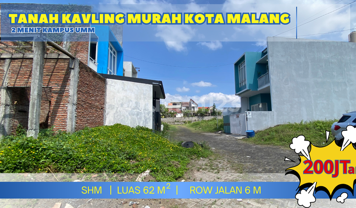 Land Ready to Build Near UMM Campus, Premium Location.