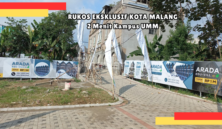 Rukos Inden 2 Lantai Dekat UMM, Cocok Usaha & Kos