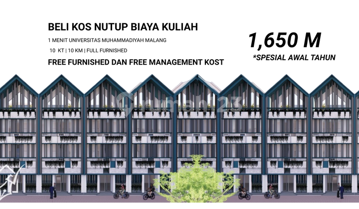 Rumah Kost 2 Lantai di Lowokwaru Area Kampus