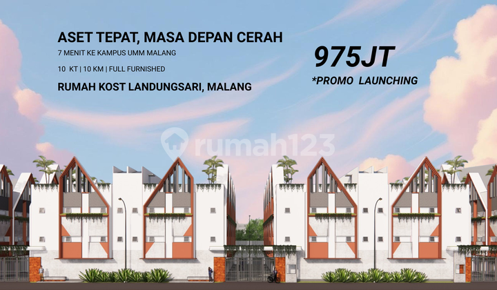 Dijual Rumah Kos di Dau, Samping Thursina Putri. Malang