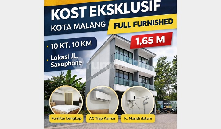 Saxophone Malang Boarding House 10 Rooms Fully Furnished