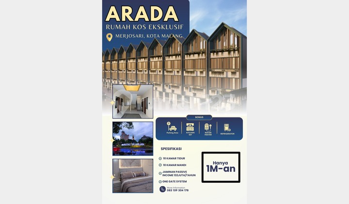 Promo Spesial Februari, Rukos 10 Kamar Full Furnished Area Ub