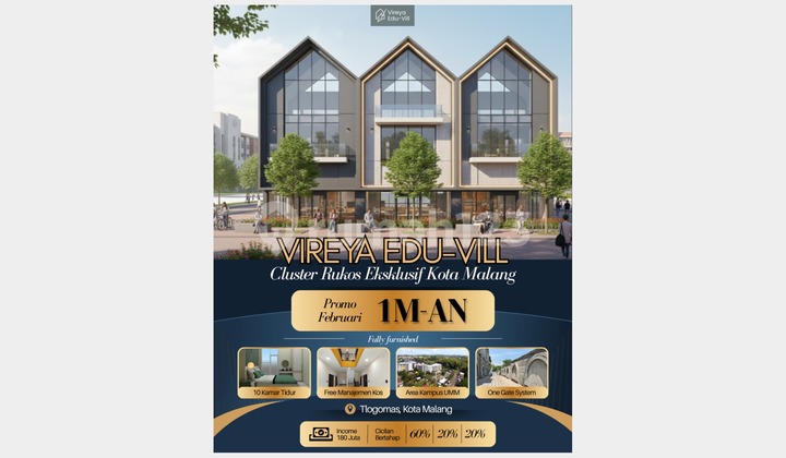 For Sale: Boarding House in Dermo Area, Near UMM Campus and Central Cafes