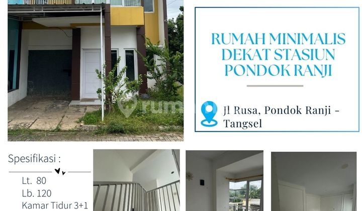 Rumah Dekat Stasiun KRL Pondok Ranji Bintaro