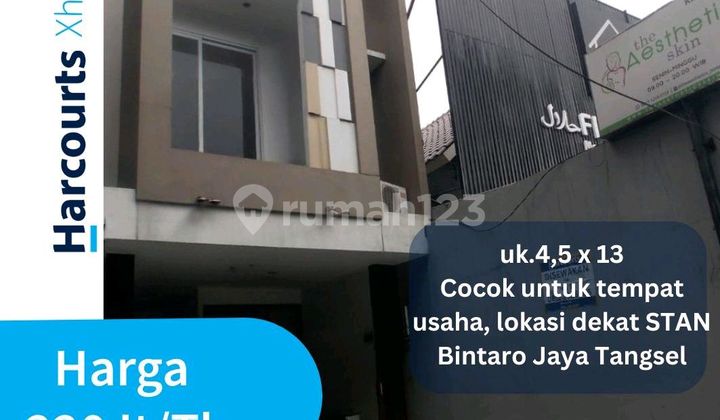Disewakan Ruko Sektor 5 Bintaro Jaya Dekat Stan