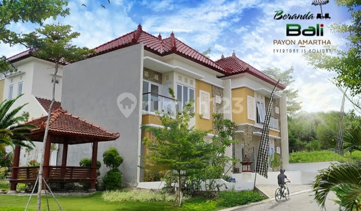 Rumah 2 Lantai Bernuansa Bali Di Kota Semarang Kpr Dp 10jt All In 2