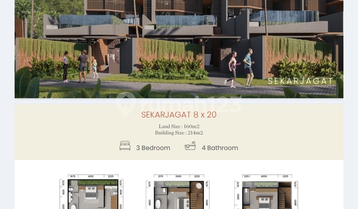 Rj Rumah dengan Konsep Villa Type Pringgondani Seminyak Badung Bali 2