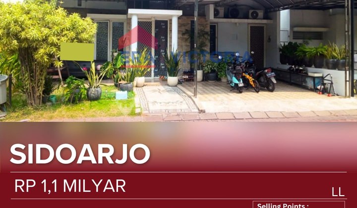 For Sale, Ready-to-Occupy House in Sidoarjo Area, Fully Built, Comfortable, Safe, and Peaceful Environment, Equipped with Various Transportation Access, Daily Needs, and Culinary Options.