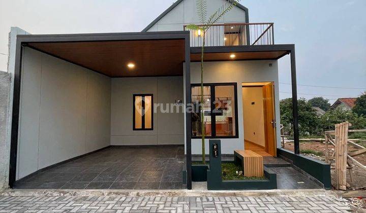 rumah mezzanine semi furnished desain mewah di bojongsari depok 2