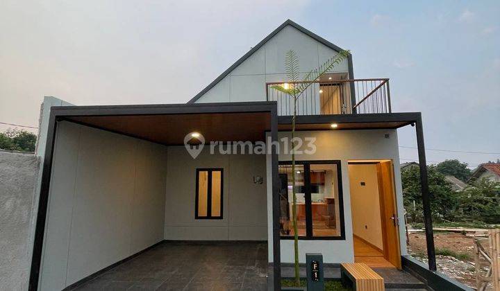 rumah mezzanine semi furnished desain mewah di bojongsari depok 1