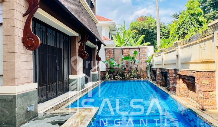 DISEWAKAN CEPAT RUMAH MEWAH SEMI FURNISH DEKAT SEKOLAH JIS DAN MALL PONDOK INDAH HARGA RP.800 JUTAAN AREA PONDOK INDAH JAKARTA SELATAN 13