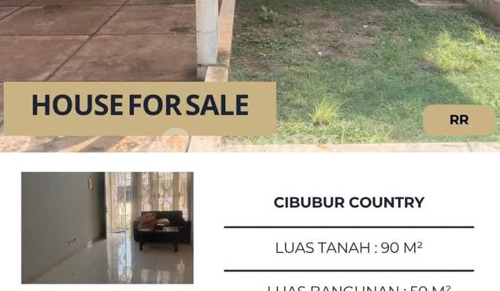 Affordable House For Sale in Cibubur Country Cikeas