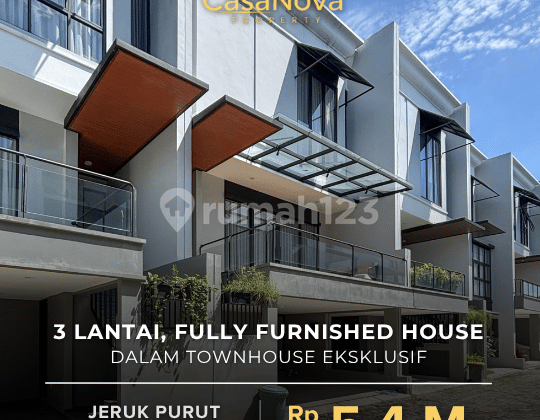 Rumah Fully-Furnished Siap Huni dalam Townhouse Eksklusif  1