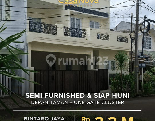 Rumah Dalam Cluster, Semi Furnished Siap Huni di Bintaro Jaya 1