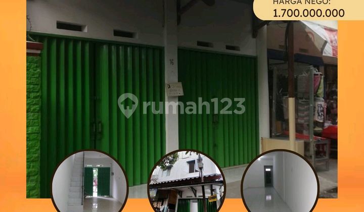 2 Ruko dengan 2 Lantai Lokasi Ramai Depan Persis Pasar Sukatani Depok
