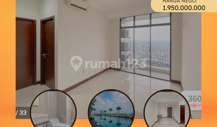 Luxury 2BR Apartment, Excellent and Ready to Occupy High Floor with Great View in South Jakarta