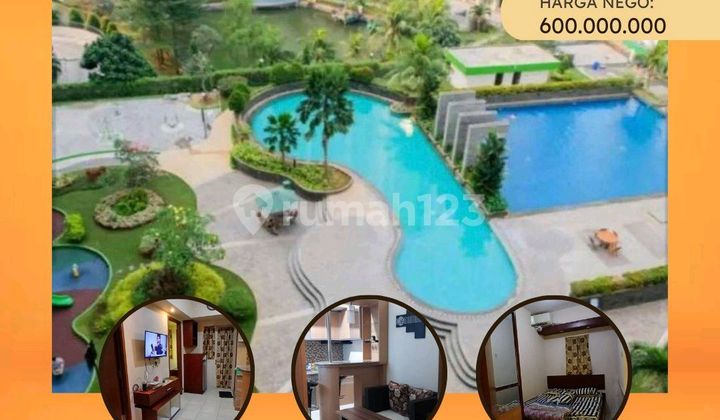 Apartment Green Lake View 2Br Mewah Baguz dan Asri di Lantai 3 di Tangerang