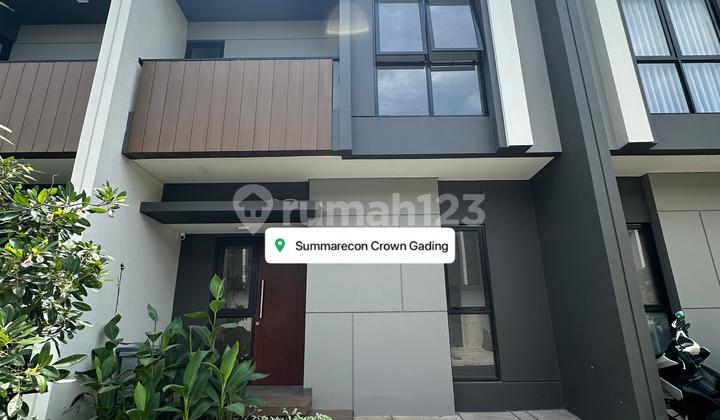 For Rent Summarecon Crown Gading Cluster Regia Ready to Occupy Negotiable