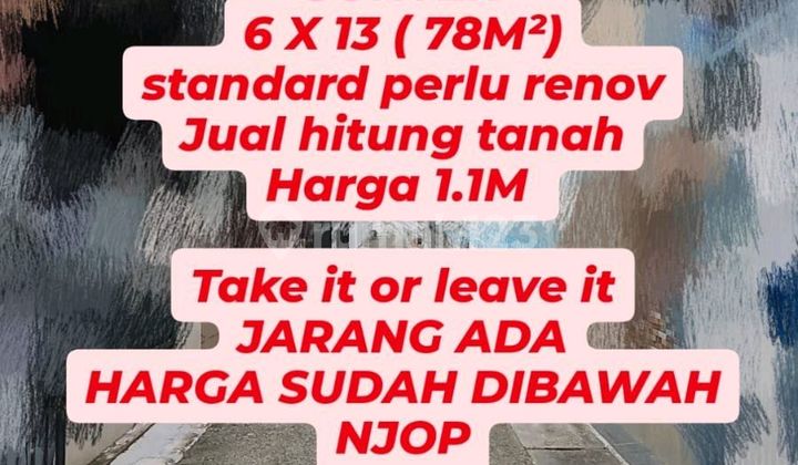 Hot Sale Sunter Lus 78m² Below NJOP As Is Net 1.1 M Hot Sale Sunter Lus 78m² Below NJOP As Is Net 1.1 M