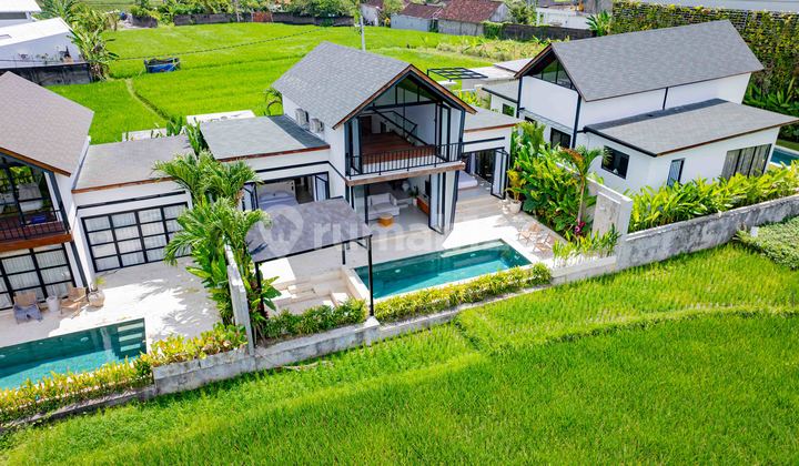 Villa Menawan 2 Kamar dengan Pemandangan Sawah di Kaba-Kaba