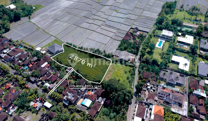 Lahan Hunian Premium Seluas 28,7 Are Dikelilingi Alam Hijau di Kaba-Kaba (L-Kk34)
