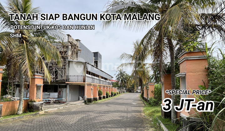 Tanah Kavling SHM Kota Malang, 5 Menit Kampus Umm, Ub, Uin